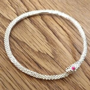 Elegant Silver Snake Bracelet